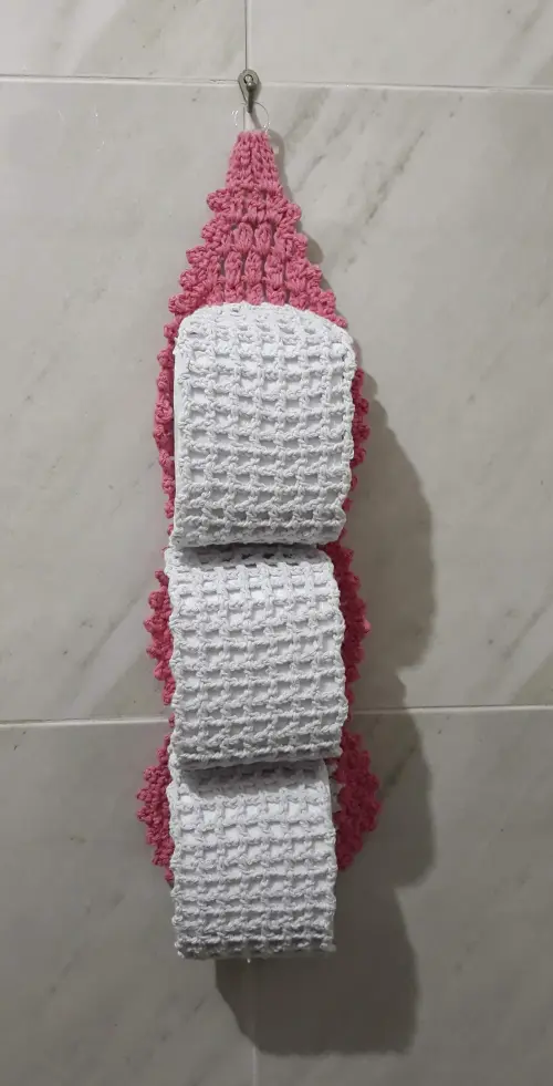 Porta Papel Higiênico Dueto Flor - para 3 Rolos