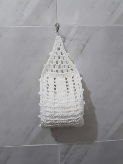 Porta Papel Higiênico Crochê Básico - 1 Rolo de Papel
