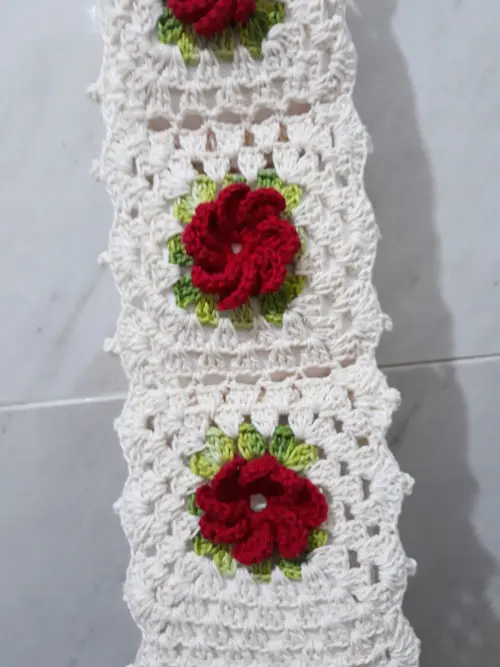 Porta Papel Higiênico em Crochê Flor - 3 Rolos
