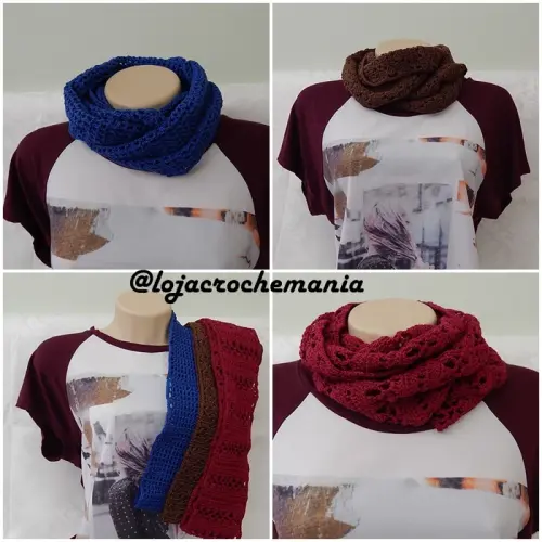 Maxi Gola em Crochê Al1 - Moda Inverno