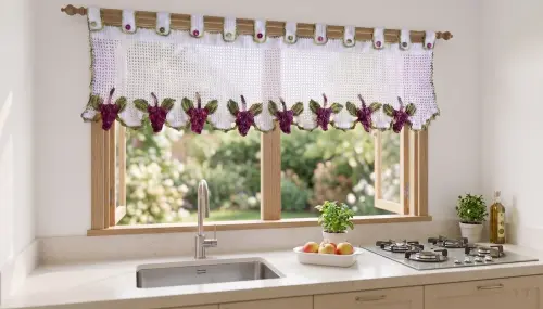 Bandô de Crochê com Uvas
