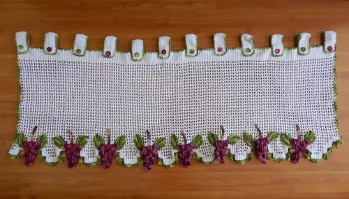 Bandô de Crochê com Uvas