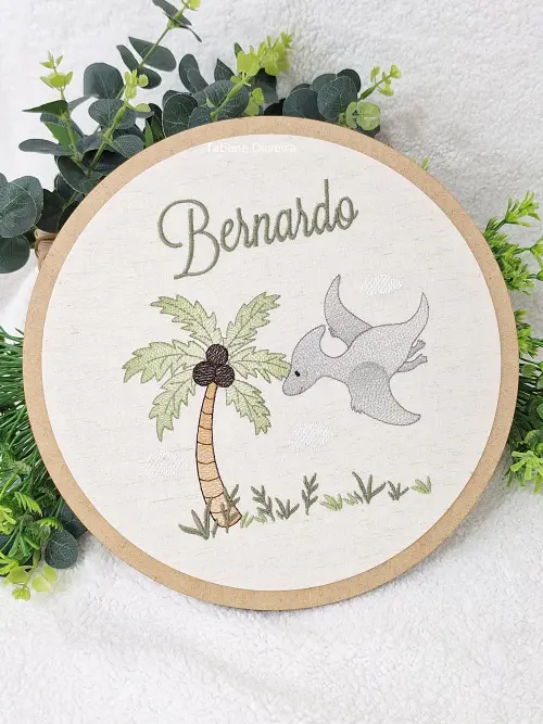 Enfeite Maternidade Bastidor - Dinossauro