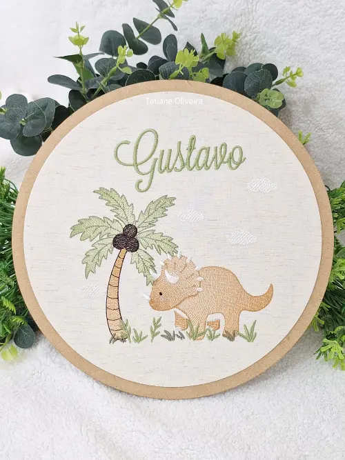 Enfeite Maternidade Bastidor - Dinossauro
