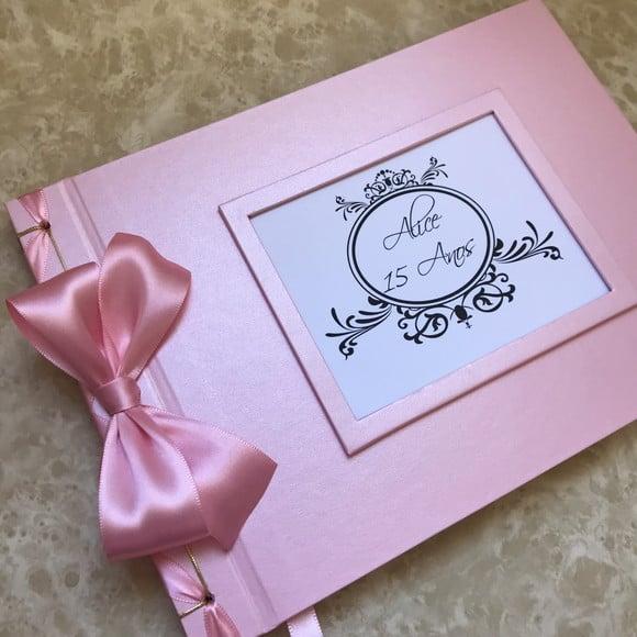 Livro de Assinaturas para Debutante - 15 Anos