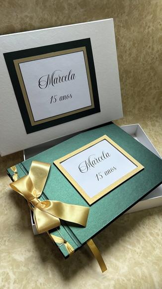 Livro de Assinaturas - Guest Book - 15 Anos Personalizado
