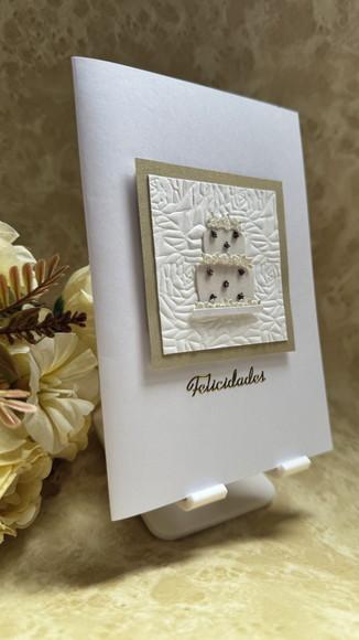Cartão Artesanal para Aniversário, Bodas, ou Casamento