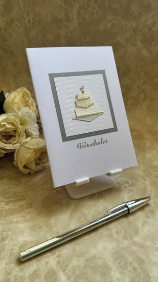 Cartão Artesanal para Aniversário, Bodas, ou Casamento