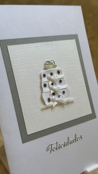 Cartão Artesanal para Aniversário, Bodas, ou Casamento