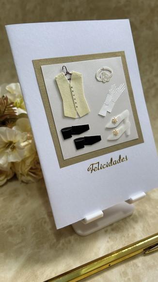 Cartão Artesanal para Casamento