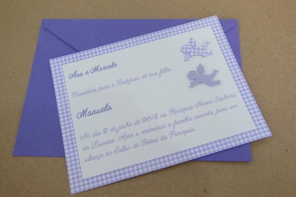 CONVITE DE BATISMO / CONVITE BATIZADO