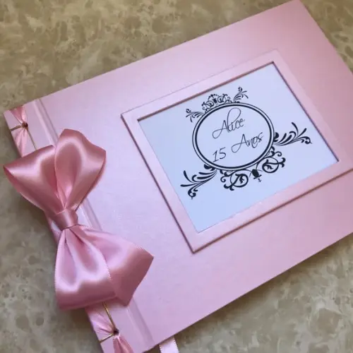 Livro de Assinaturas para Debutante - 15 Anos