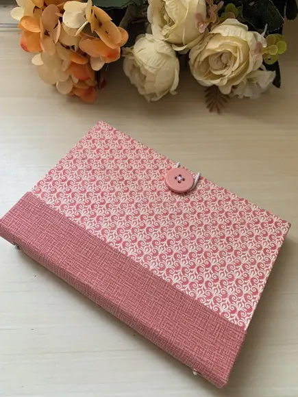 Caderno tipo midori com capa dura