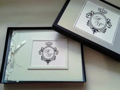 Livro de Assinaturas para Casamento Personalizado