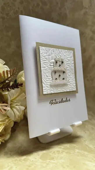 Cartão Artesanal para Aniversário, Bodas, ou Casamento