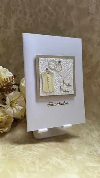 Cartão Artesanal para Aniversário, Bodas, ou Casamento
