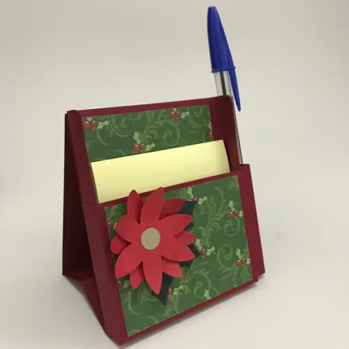 Porta Post it com calendário 2020 e caneta