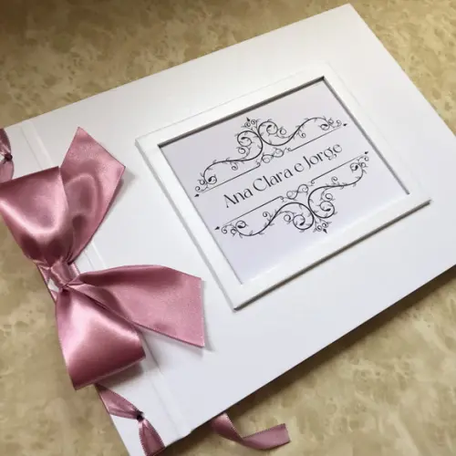 Livro de Assinaturas Personalizado Casamento, Bodas, 15 Anos