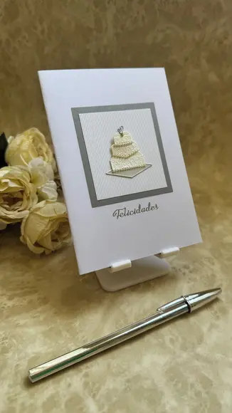 Cartão Artesanal para Aniversário, Bodas, ou Casamento
