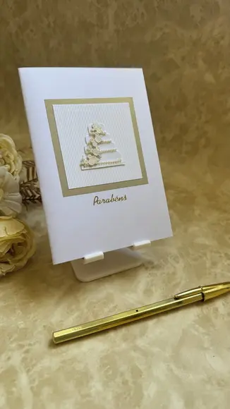 Cartão Artesanal para Aniversário, Bodas, ou Casamento