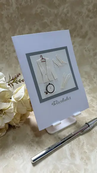 Cartão Artesanal para Casamento