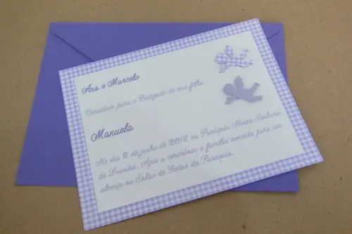 CONVITE DE BATISMO / CONVITE BATIZADO