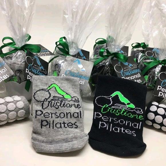 Meias Personalizadas - Pilates/clínica/empresa/marcas
