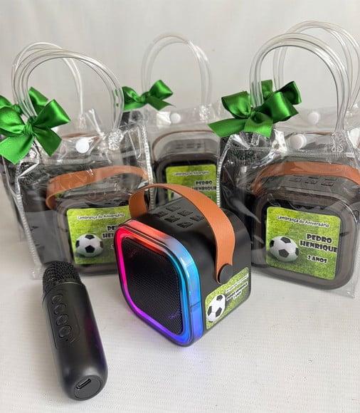 Karaoke com Microfone/bluetooth - Futebol