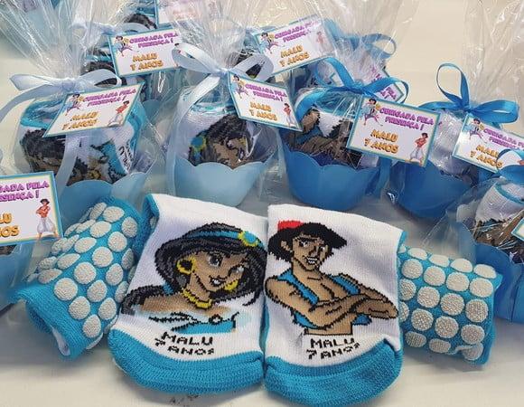Meias Personalizadas - Jasmine/aladdin