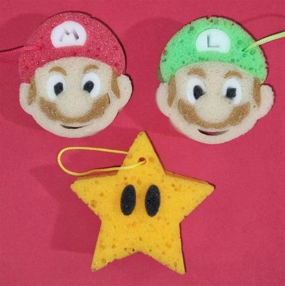 Esponja Banho - Mario Bros