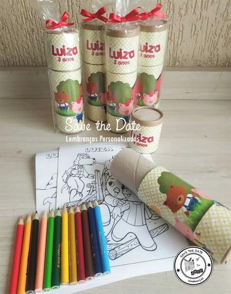 Tubo Kit de Pintura - 3 Porquinhos