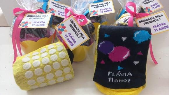 Meias Personalizadas - Festa de Aniversário