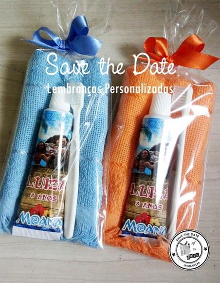 Kit Dental com Toalha - Moana