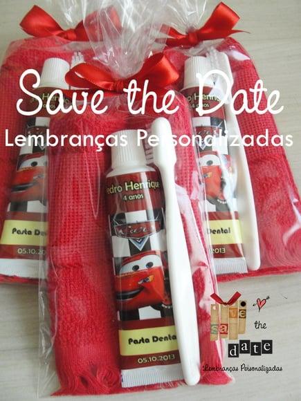 Kit Dental com Toalha - Carros