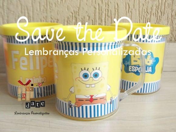 Canecas de Acrílico - Bob Esponja