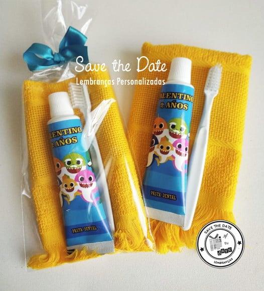 Kit Dental com Toalha - Baby Shark