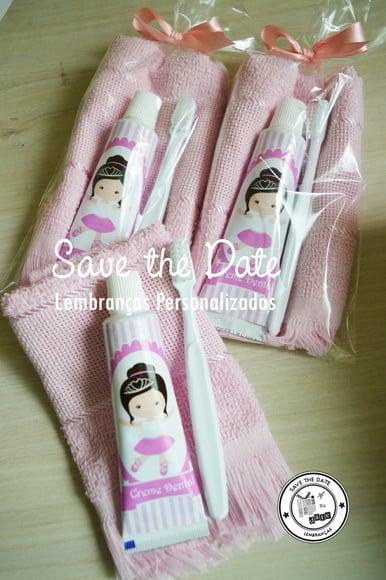 Kit Dental com Toalha - Bailarina