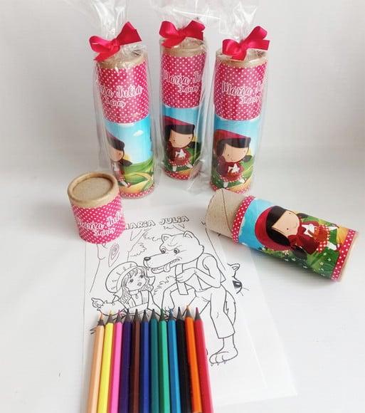 Tubo Kit De Pintura - Chapeuzinho Vermelho