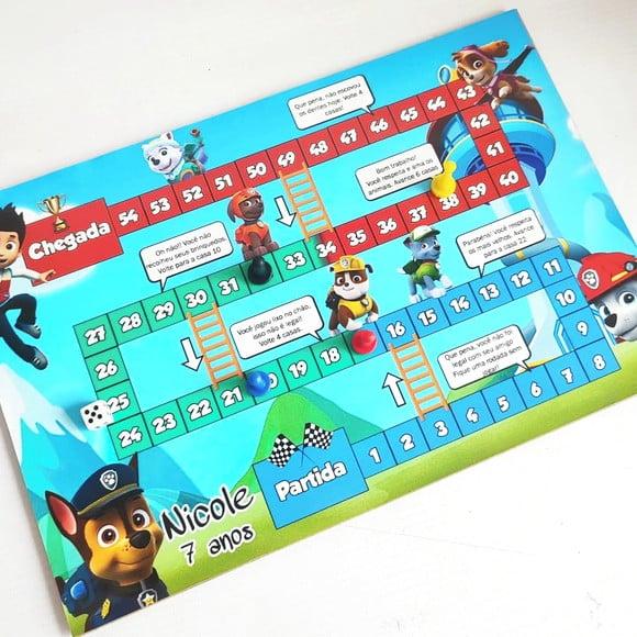 Jogo de Tabuleiro em Madeira - Patrulha Canina