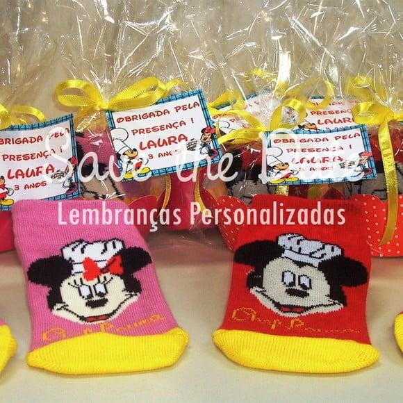 Meias - Mickey/minnie Confeiteiro