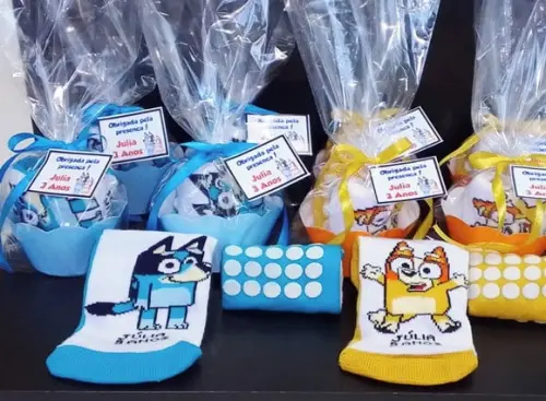 Meias Personalizadas - Bluey e Bingo