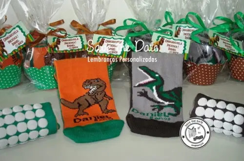 Meias Personalizadas - Dinossauros