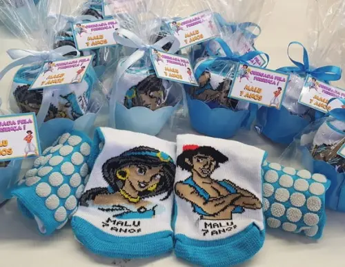 Meias Personalizadas - Jasmine/aladdin