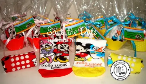 Meias Personalizadas - Turma do Mickey