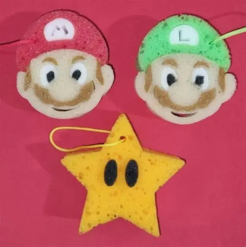 Esponja Banho - Mario Bros