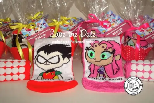 Meias Personalizadas - Jovens Titãs