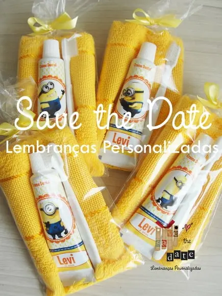 Kit Dental com Toalha - Minions