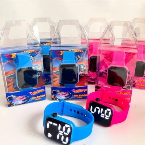 Relógio Digital Personalizado - Hot Wheels
