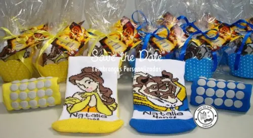 Meias Personalizadas - Bela e Fera