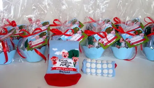 Meias Personalizadas - 3 Porquinhos